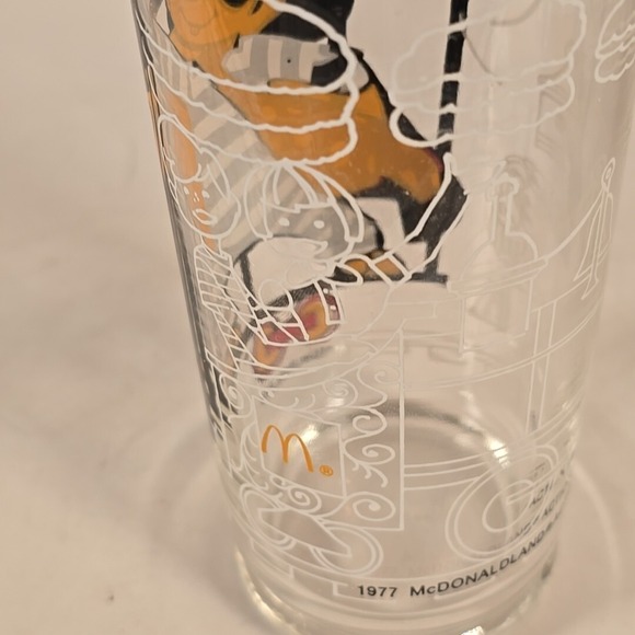 Vintage 1977 McDonalds Hamburglar Collectors Glass Action Series No Box - Picture 4 of 7